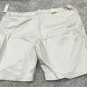 womens plus st johns bay shorts 24W baige hidden adjustable waistband